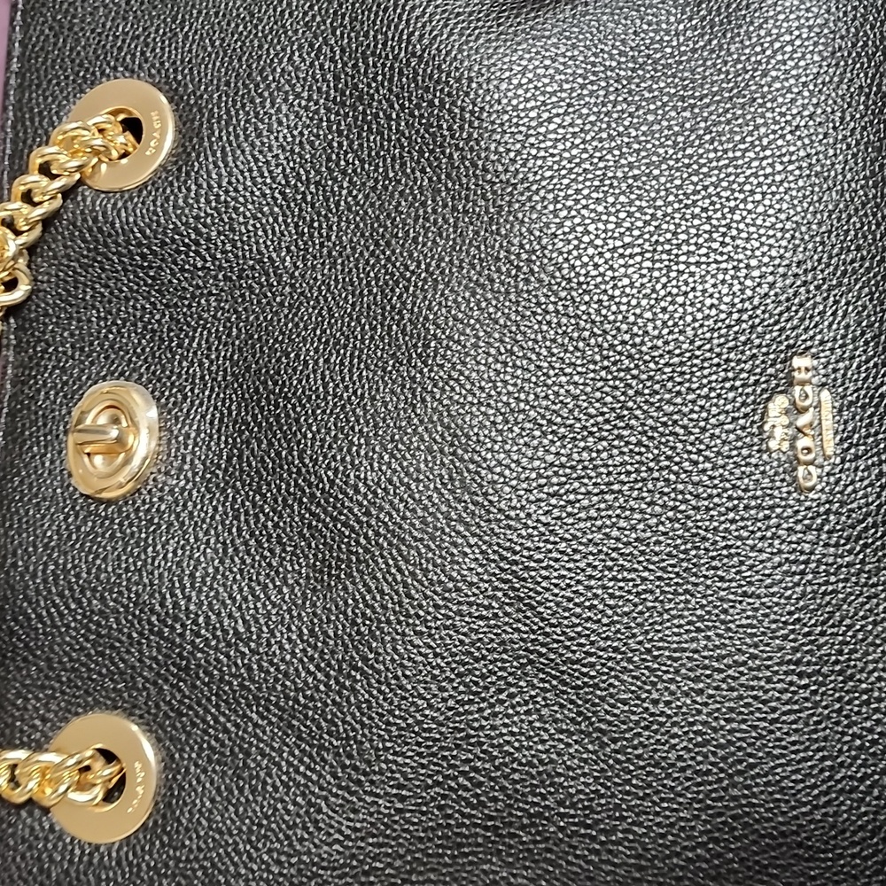Coach turn lock chain tote bag